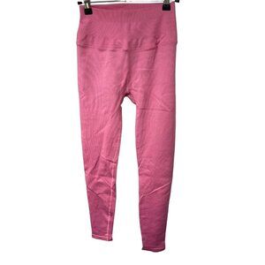 PINK Victoria’s Secret Seamless Ribbed Textured Leggings Pink High Waisted XS
